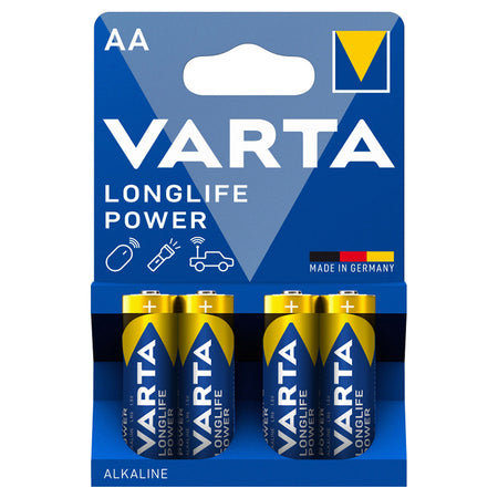 Baterie alcalină LR6 AA Longlife Power, set 4 bucăți Varta BAT0237