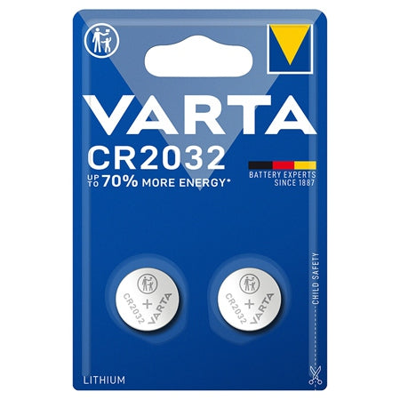 Baterie CR2032 3V, blister 2 bucăți, litiu Varta BAT0238