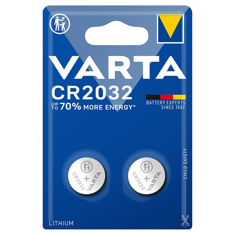 Baterie CR2032 3V, blister 2 bucăți, litiu Varta BAT0238