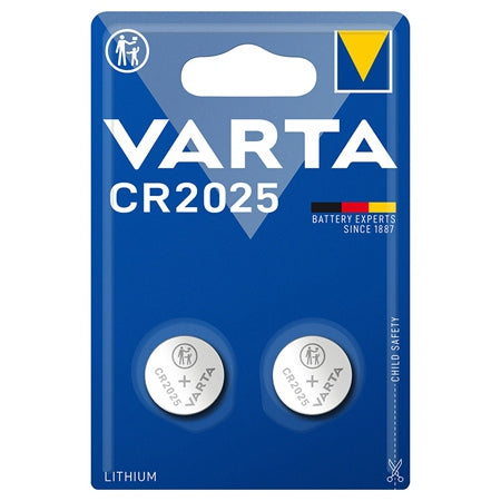 Baterie litiu CR2025 3V, set 2 bucăți Varta BAT0239
