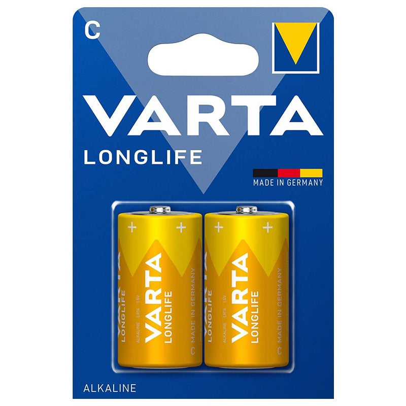 Baterie alcalină Longlife LR14 C, 2 bucăți, 1.5 V, Varta BAT0243