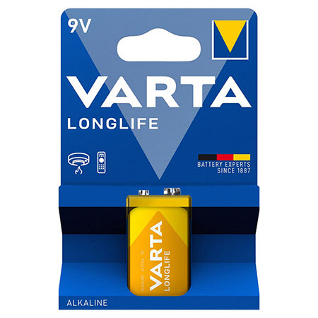 Baterie alcalină longlife 9 V, 1 buc, Varta BAT0245
