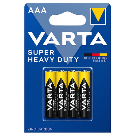 Baterie AAA zinc carbon 1.5 V, set 4 bucăți, Varta BAT0246