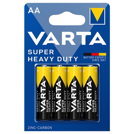 Baterie AA zinc carbon 1.5 V, set 4 bucăți, Super Heavy Duty Varta BAT0247