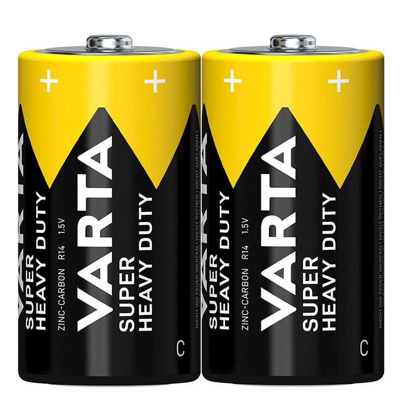 Baterie Super Heavy Duty C 1.5 V, zinc carbon, set 2 bucăți Varta BAT0248F