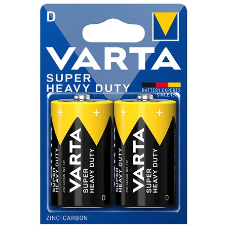 Baterie D zinc carbon 1.5 V, pachet 2 bucăți Varta BAT0249