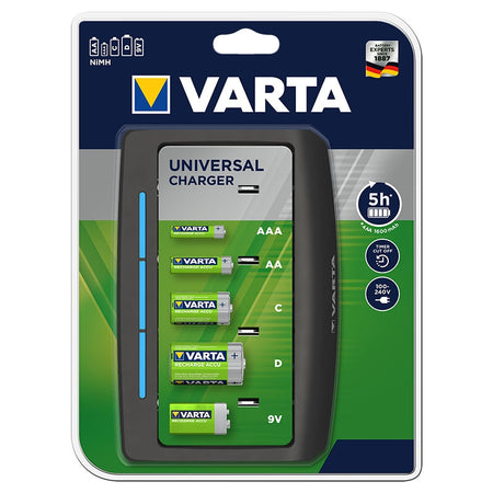 Încărcător universal Varta pentru acumulatori AA, AAA, C, D și 9V Varta BAT0261