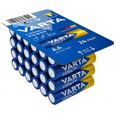 Baterie alcalină Longlife Power LR06 AA, set 24 bucăți, Varta BAT0289