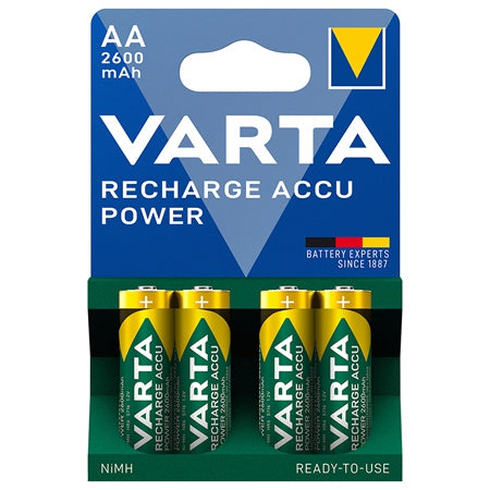 Acumulator AA 2600 mAh blister 4 buc, mărime HR6, Varta BAT0314