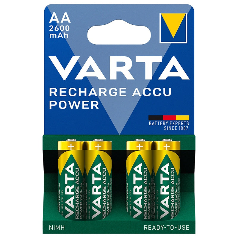 Acumulator AA 2600 mAh blister 4 buc, mărime HR6, Varta BAT0314