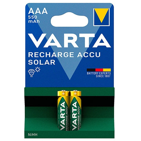 Acumulator AAA NiMH solar 550 mAh pentru lampă grădină Varta BAT0342