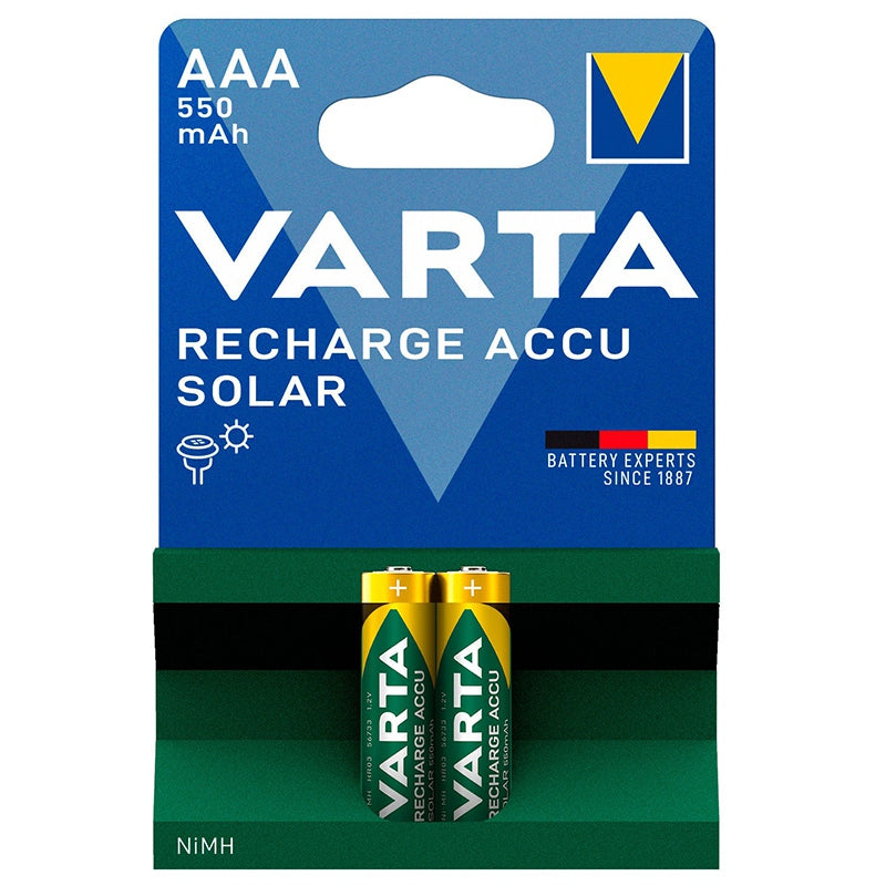 Acumulator AAA NiMH solar 550 mAh pentru lampă grădină Varta BAT0342