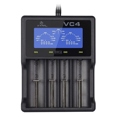 Încărcător acumulatori Li-Ion și NiMH XTAR VC4, LCD, 4 canale, curent max 1A BAT1151