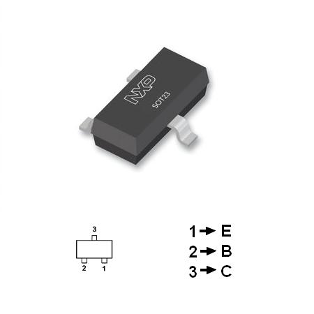 Tranzistor NPN uz general 45V 0.5A BC817