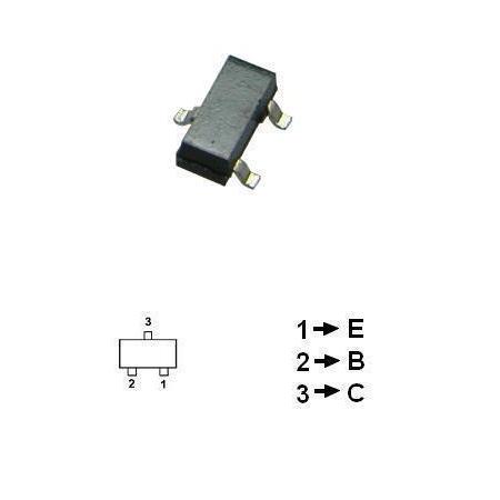 Tranzistor SMD NPN BC850C BC850C
