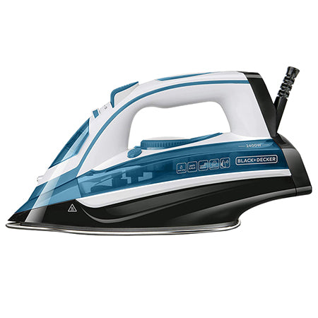 Fier de călcat, 2400 W, 370 ml, abur, talpă inox, ergonomic, Black&Decker BD-BXIR2402E