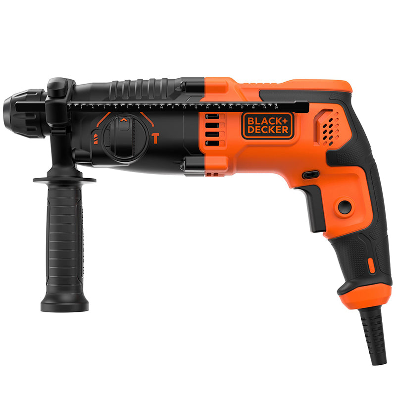 Ciocan rotopercutor SDS Plus 650 W, 1.4 J, mandrină și burghie incluse B&D BEHS01K