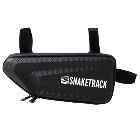 Geantă bicicletă impermeabilă cu suport telefon, montaj pe cadru, negru Snake Track BIKE1100001