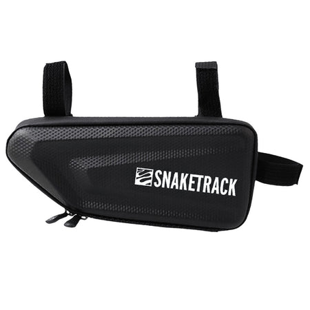 Geantă bicicletă impermeabilă cu suport telefon, montaj pe cadru, negru Snake Track BIKE1100001