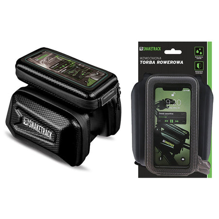 Geantă bicicletă cu suport pentru telefon, impermeabilă, IP54, Snake Track BIKE1100004