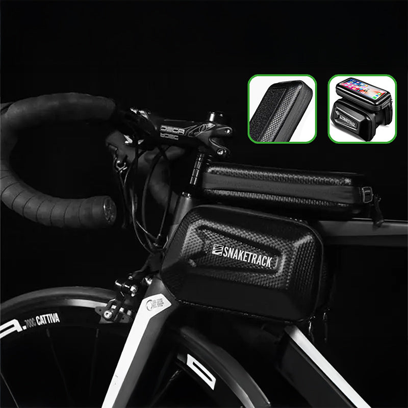 Geantă bicicletă cu suport pentru telefon, impermeabilă, IP54, Snake Track BIKE1100004