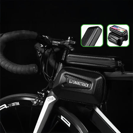 Geantă bicicletă cu suport pentru telefon, impermeabilă, IP54, Snake Track BIKE1100004