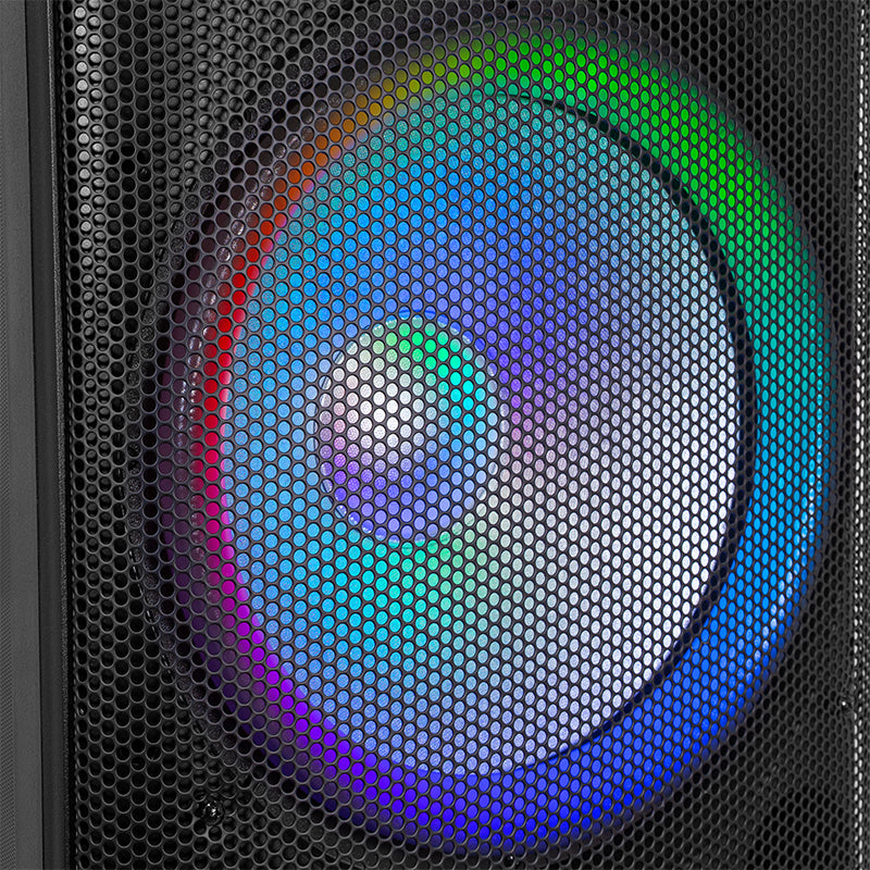 Boxă activă 250 W RMS 2×15" cu Bluetooth, USB, SD, FM, LED BoomTone DJ BOOBS215ALED