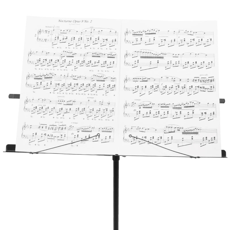 Suport partitură/tabletă reglabil 46 × 29 cm negru, blat rotativ BOOMUS1