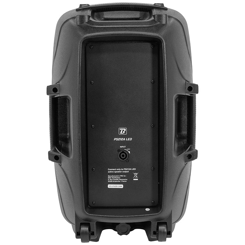 Set boxe LED 2×12" cu stative și microfon, USB/SD/BT, BoomTone DJ BOOPS212ALED