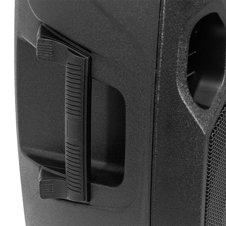 Set boxe LED 2×12" cu stative și microfon, USB/SD/BT, BoomTone DJ BOOPS212ALED