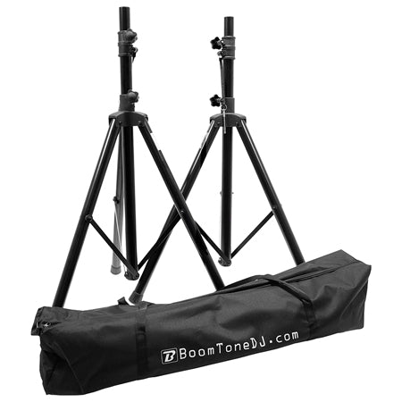 Set suport boxe cu reglaj 100-160 cm, 30 kg, cu husă transport BoomTone DJ BOSSV200II