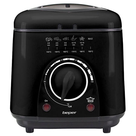 Friteuză electrică compactă, 1 L, temperatură reglabilă, 950 W, ABS, Beper BP101100