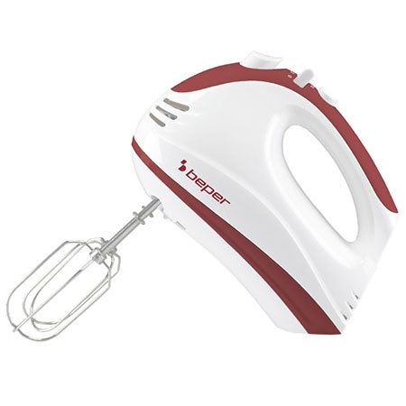 Mixer de mână cu 5 viteze, accesorii oțel, 300 W, funcție turbo Beper BP102101