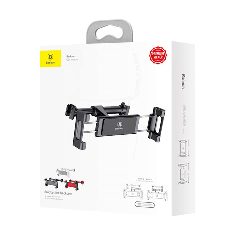 Suport tetieră auto pentru smartphone și tabletă, reglabil 360°, Baseus BRA006883