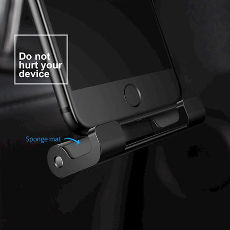 Suport tetieră auto pentru smartphone și tabletă, reglabil 360°, Baseus BRA006883