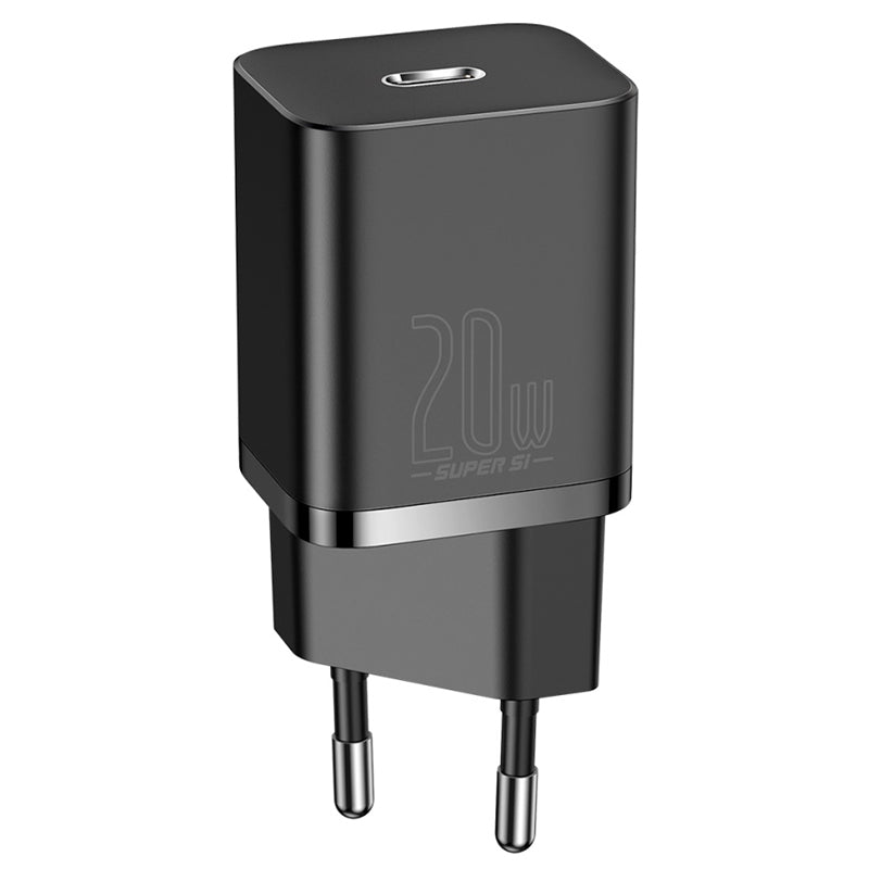 Încărcător rețea PD 20W 3A USB-C cu Lightning 1 m negru Baseus BRA010570