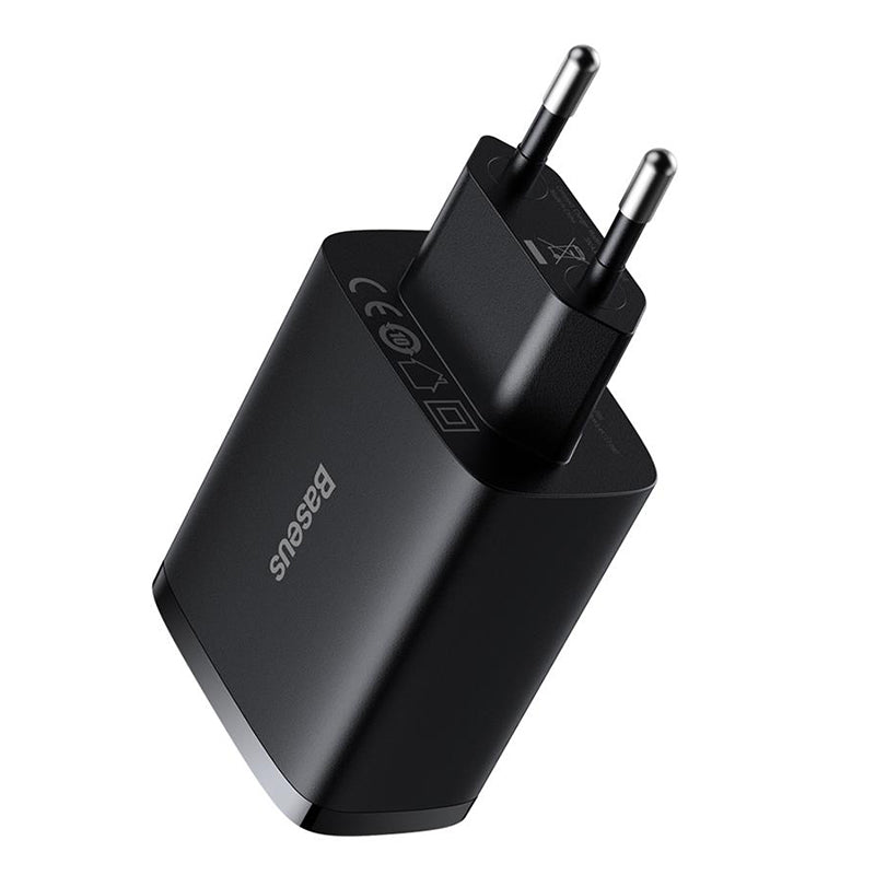 Încărcător rețea 3xUSB fast charging 17 W negru Baseus BRA011960