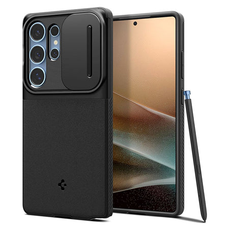 Husă protecție silicon Samsung S25 Ultra negru Optik Armor Baseus BRA014464
