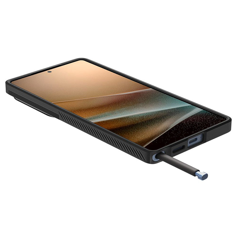 Husă protecție silicon Samsung S25 Ultra negru Optik Armor Baseus BRA014464