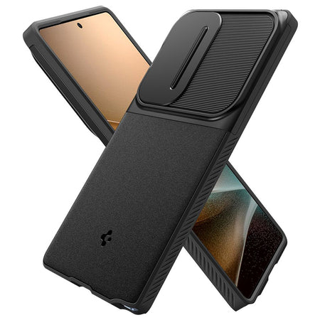 Husă protecție silicon Samsung S25 Ultra negru Optik Armor Baseus BRA014464