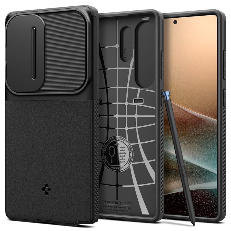 Husă protecție silicon Samsung S25 Ultra negru Optik Armor Baseus BRA014464