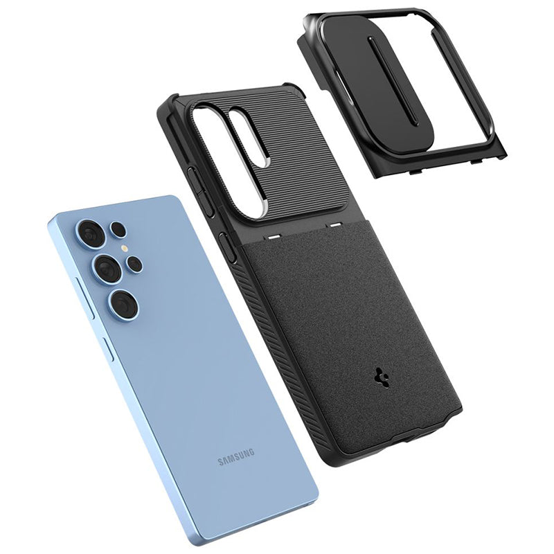 Husă protecție silicon Samsung S25 Ultra negru Optik Armor Baseus BRA014464
