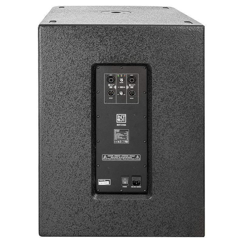 Subwoofer activ 18"/46 cm 800W RMS Clasa D, XLR, BST BST-S18A