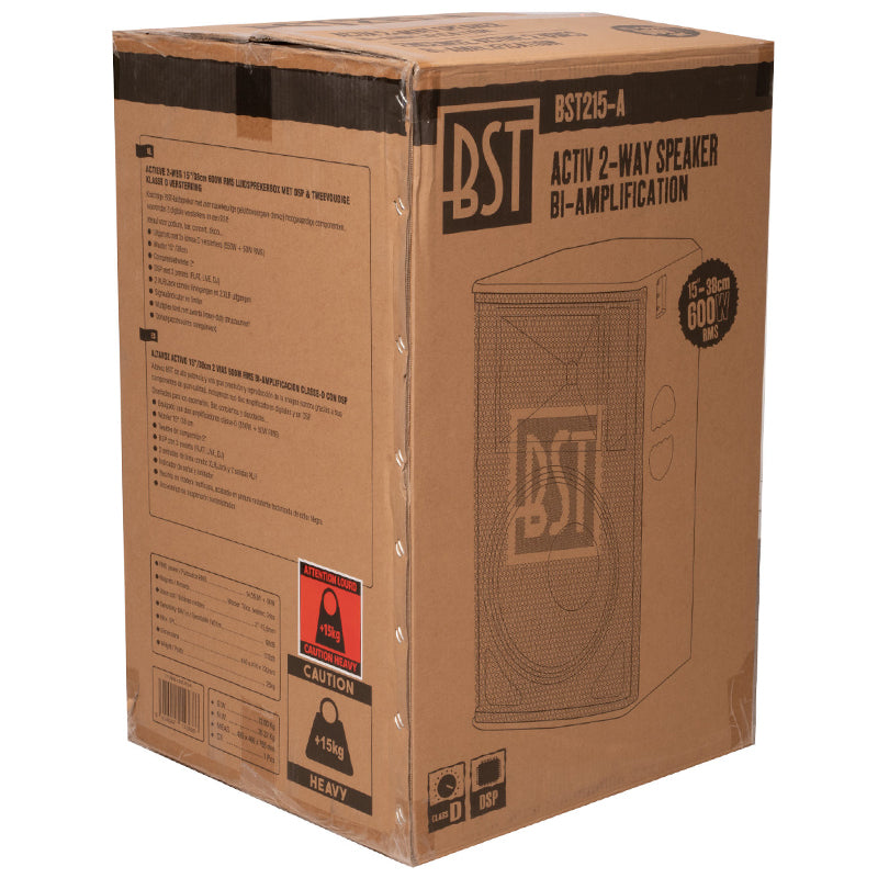 Boxa Activa 2 Cai 15"/38cm 600w Rms Clasa D