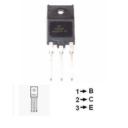 Tranzistor NPN de comutație 800 V 12 A 45 W BU4525AX