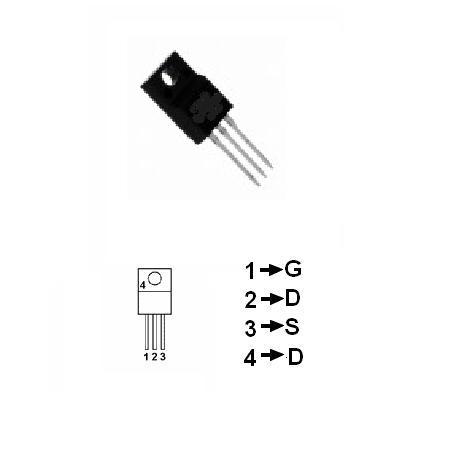 Tranzistor MOSFET canal N 4 A 75 W BUZ90AF