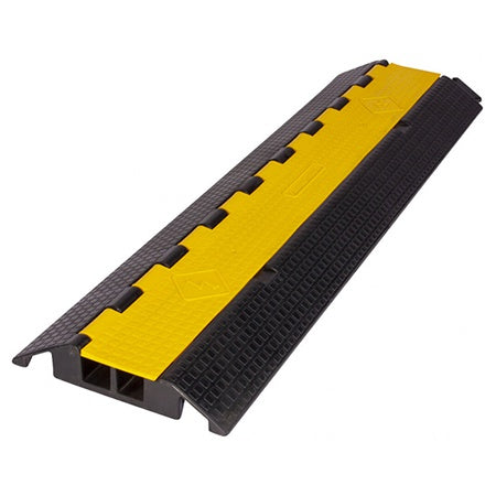 Rampă cabluri 2 canale, 10 tone, pentru scenă, cu vizibilitate ridicată, AFX CABLE-RAMP-2W