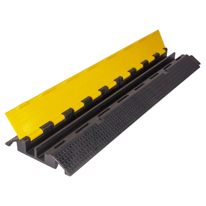 Rampă cabluri 2 canale, 10 tone, pentru scenă, cu vizibilitate ridicată, AFX CABLE-RAMP-2W