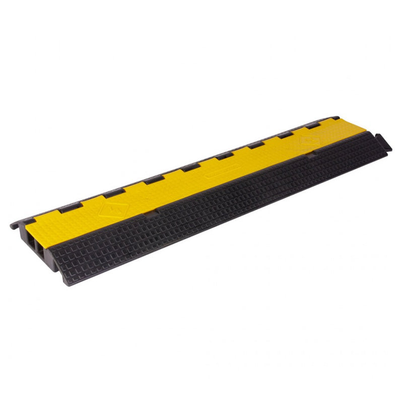 Rampă cabluri 2 canale, 10 tone, pentru scenă, cu vizibilitate ridicată, AFX CABLE-RAMP-2W