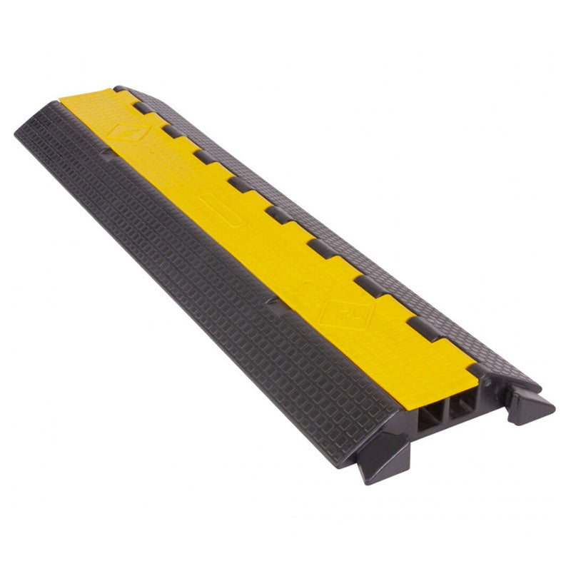 Rampă cabluri 2 canale, 10 tone, pentru scenă, cu vizibilitate ridicată, AFX CABLE-RAMP-2W